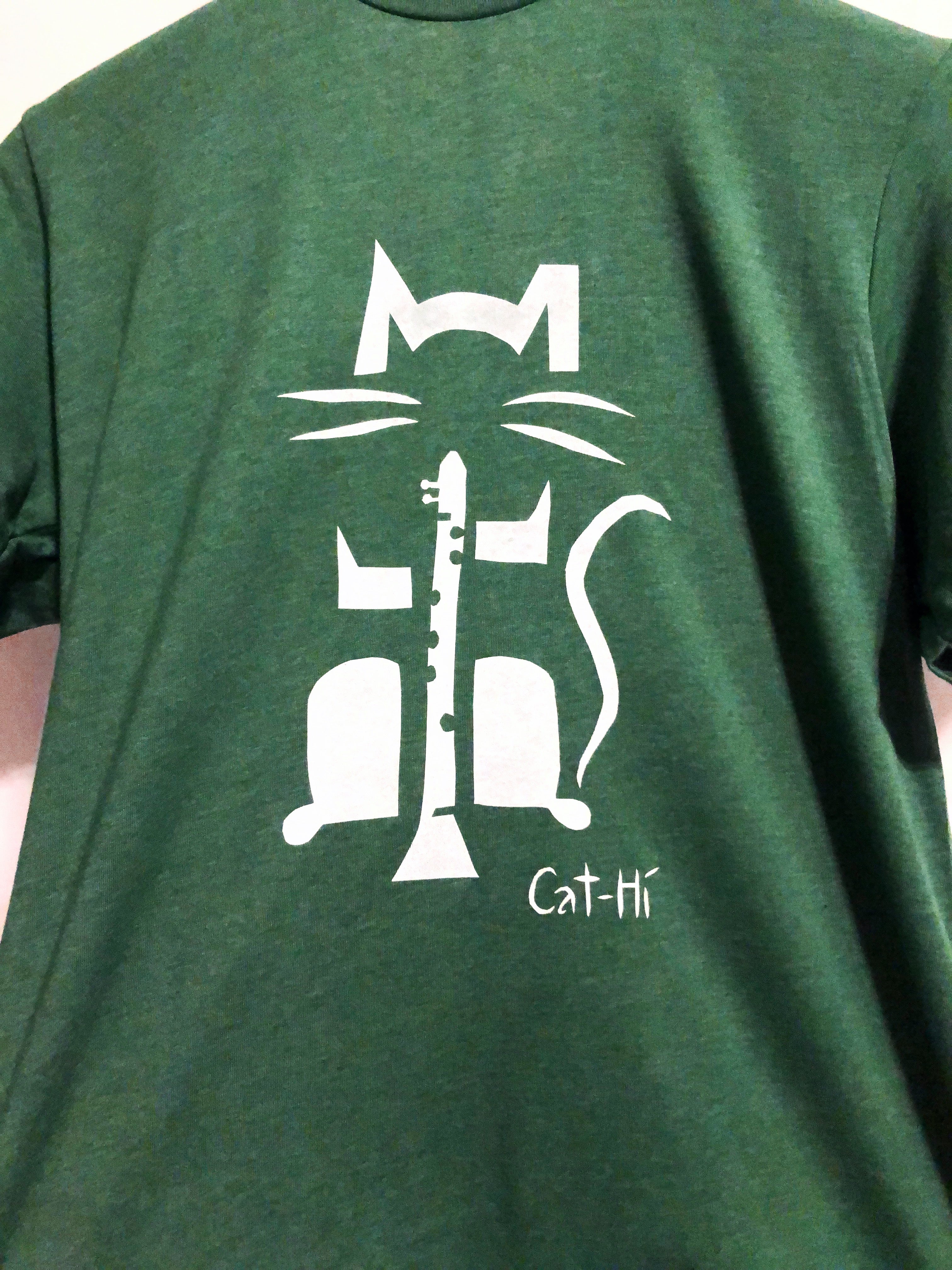 Cat-Hi - Clarinet Cat Shirt - XL