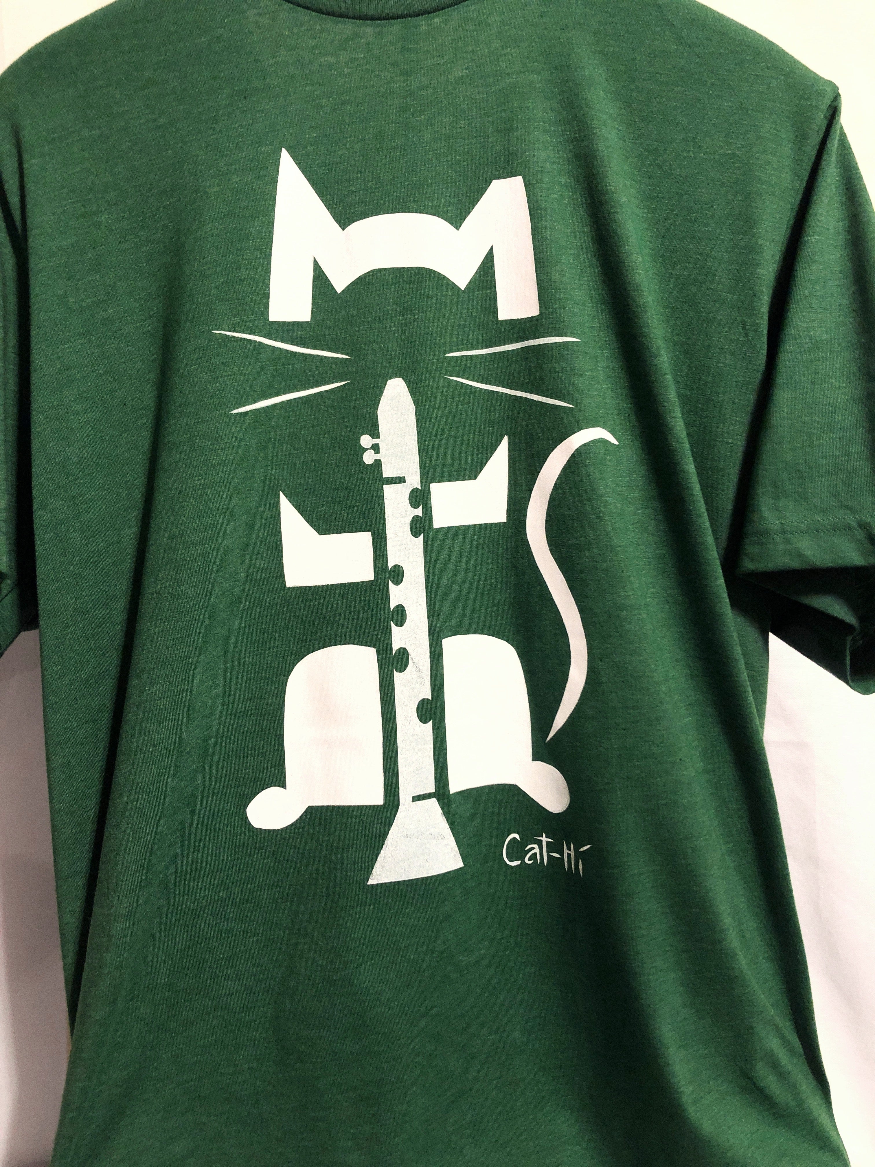 Cat-Hi - Clarinet Cat Shirt - M