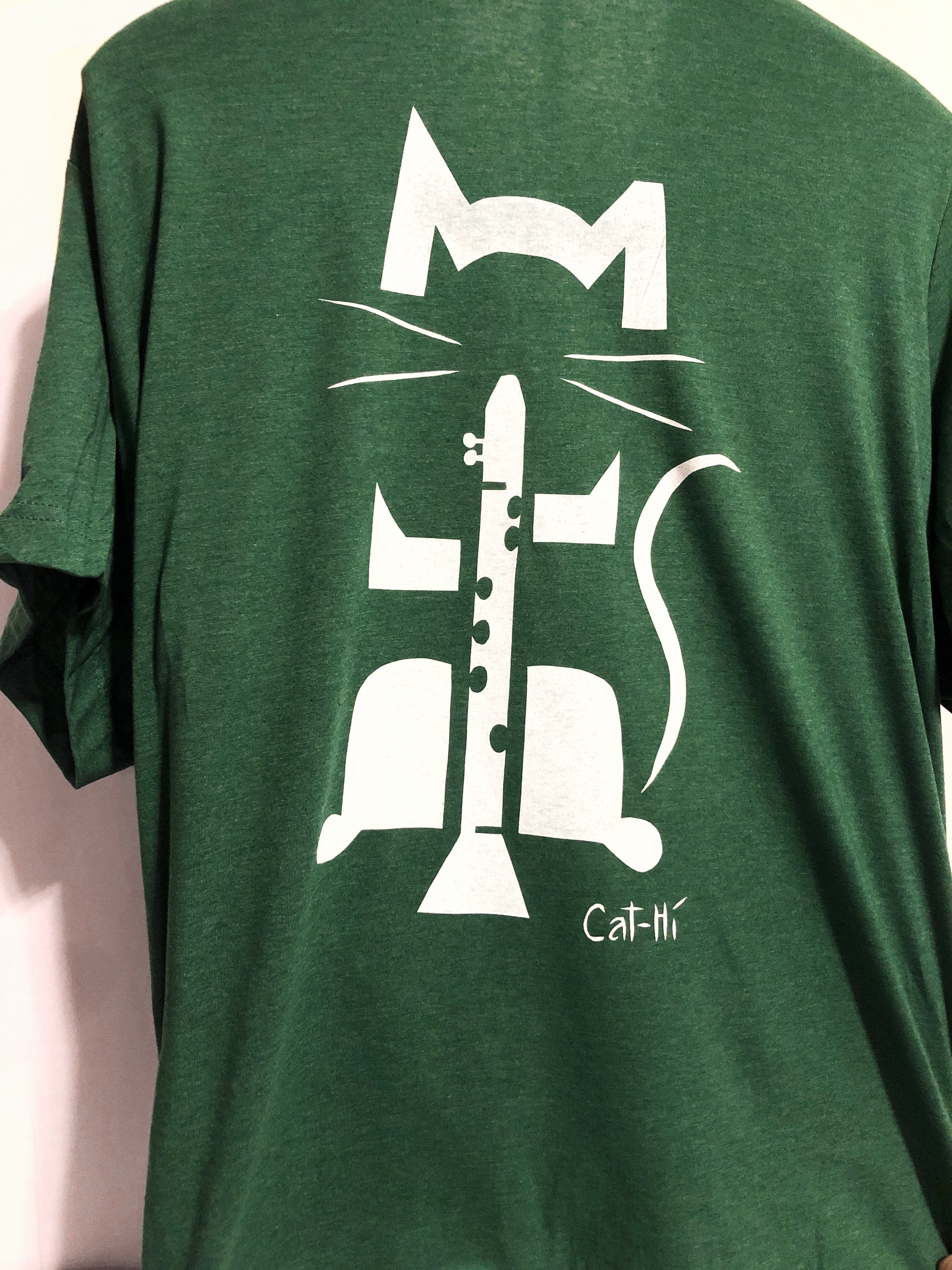 Cat-Hi - Clarinet Cat Shirt - L