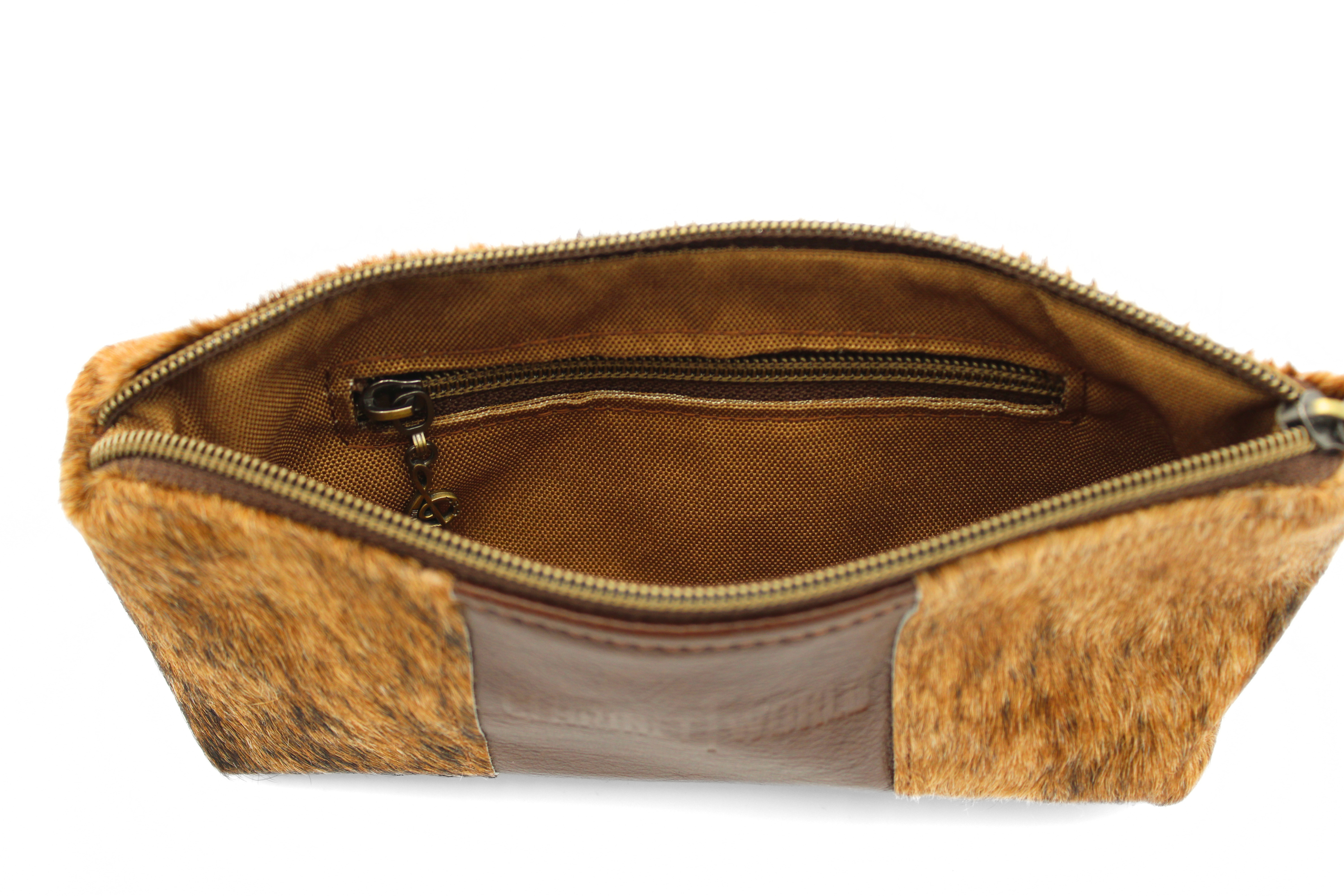 Handcrafted by J.Anne - Small Accessory Zipper Pouches - Brindle