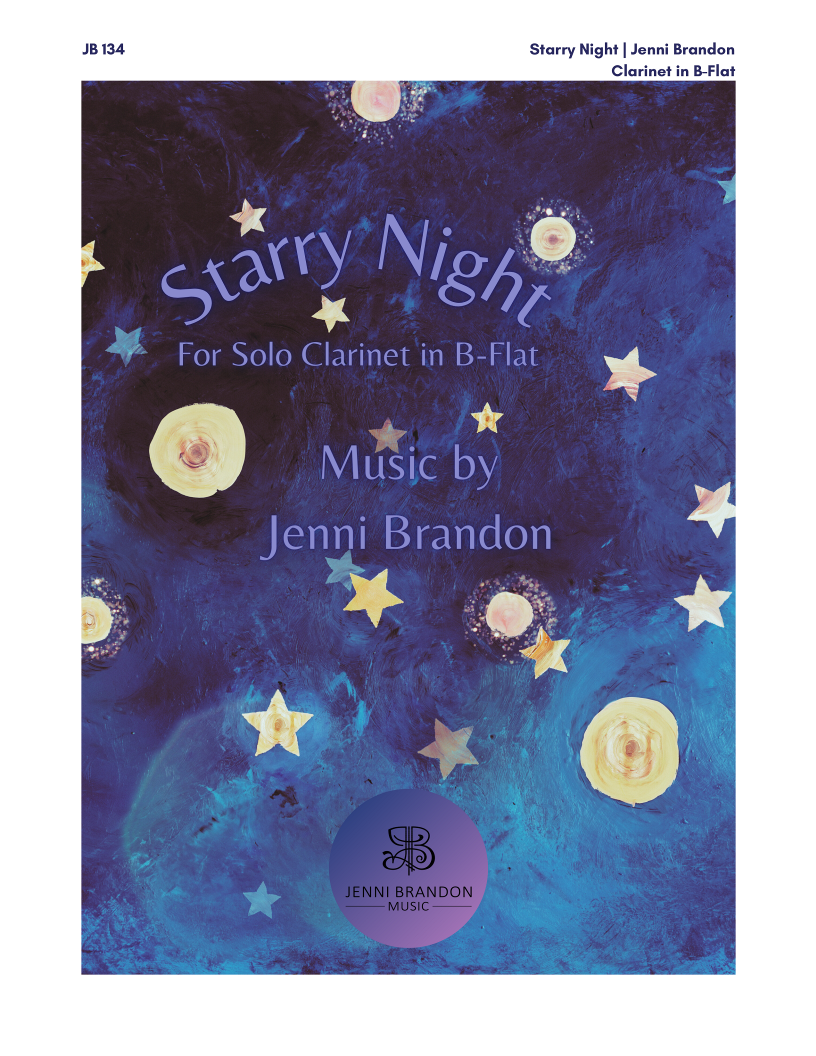 Jenni Brandon - Starry Night for Solo Clarinet in B-flat