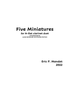Mandat - Five Miniatures for B-flat Clarinet Duet