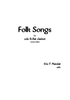 Mandat - Folk Songs for Solo B-flat Clarinet