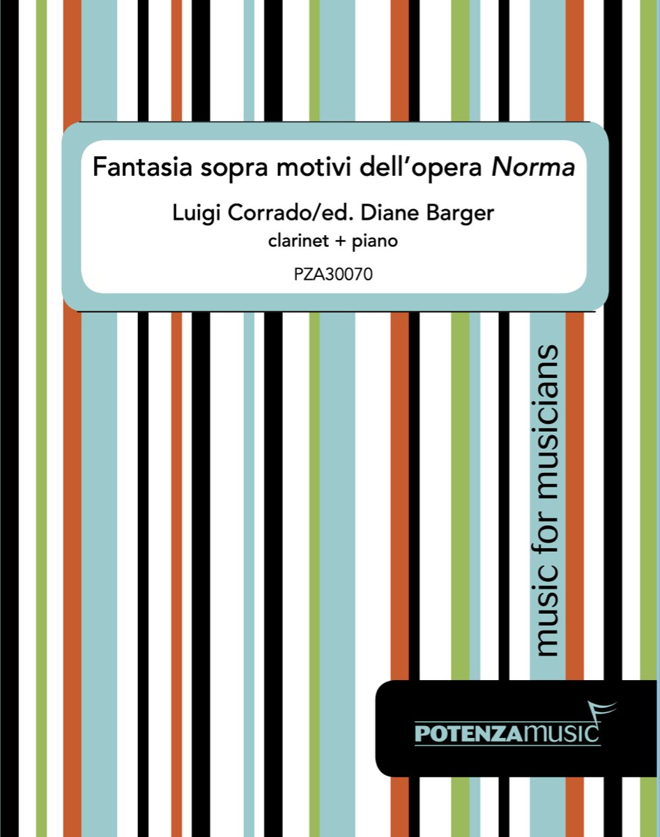 Corrado (ed. Barger) - Fantasia sopra motivi dell'opera Norma for Clarinet and Piano