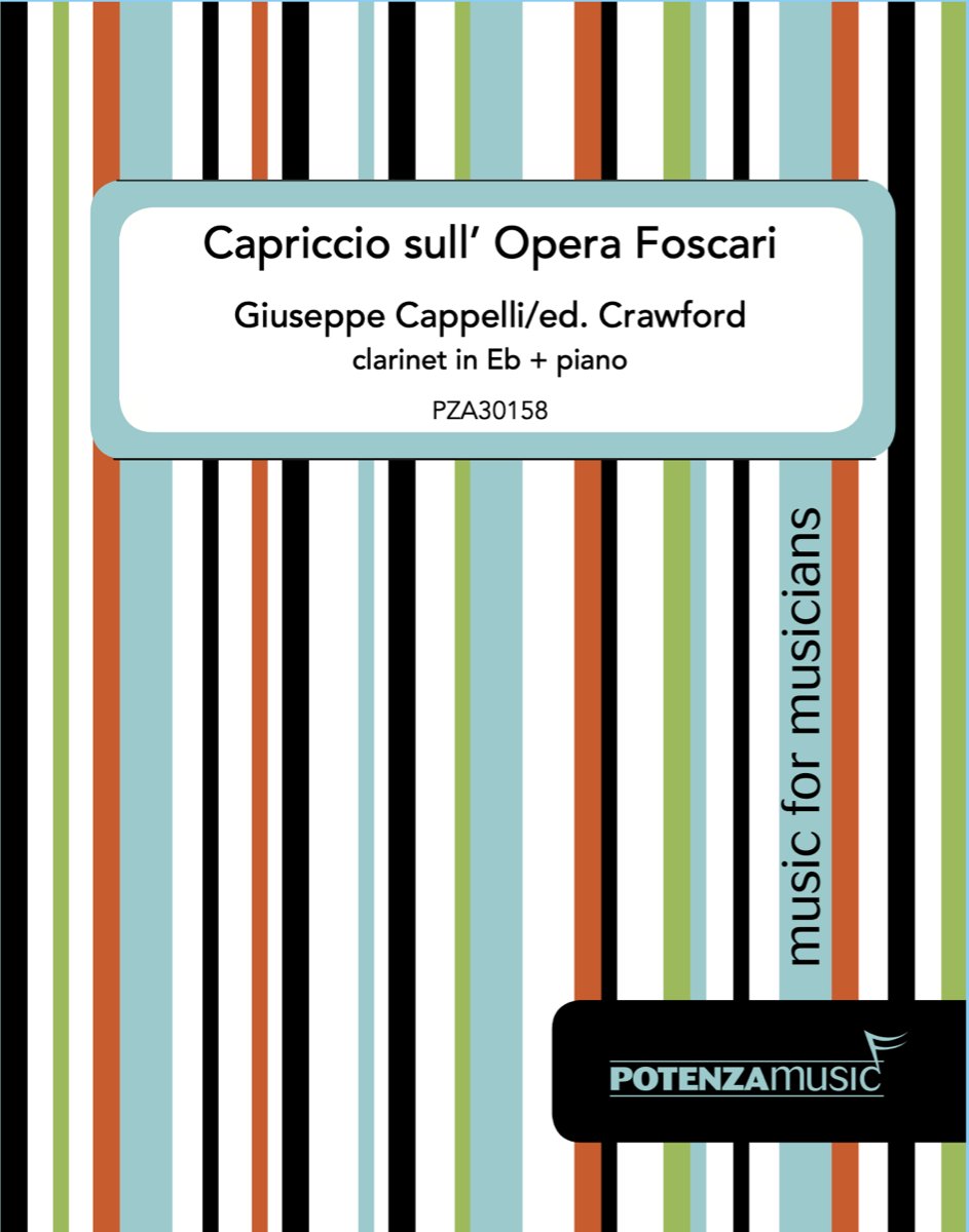 Cappelli (ed. Crawford) - Capriccio sull' Opera Foscari for E-flat Clarinet and Piano