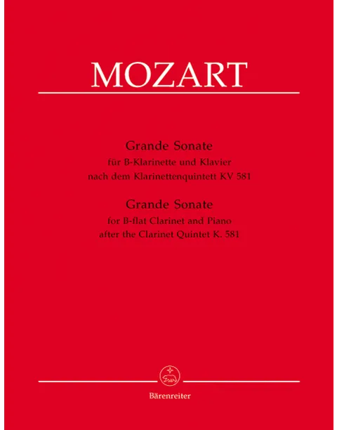 Mozart - Grande Sonate for B-flat Clarinet and Piano