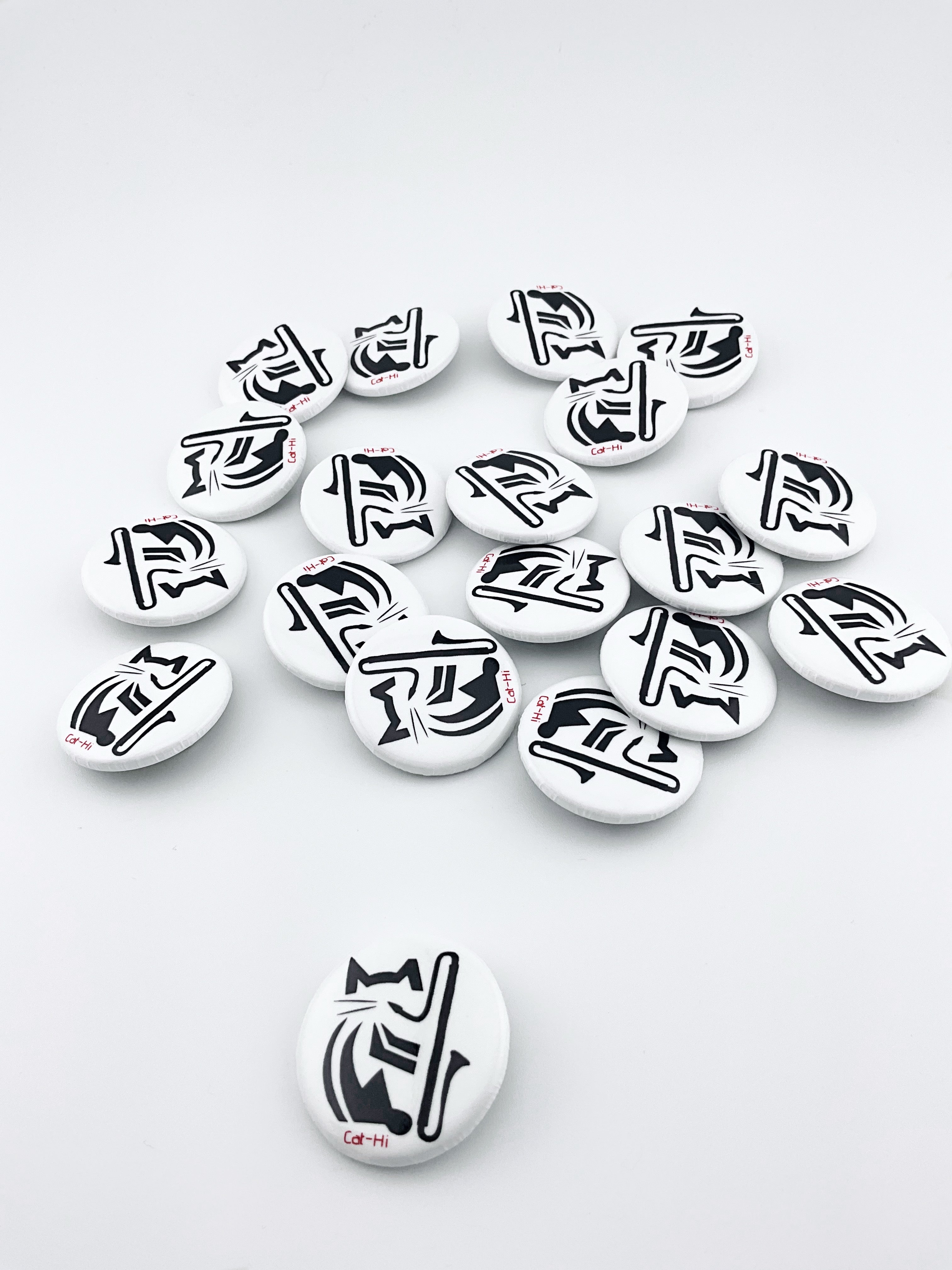 Cat-Hi Contra Clarinet Cat Pins