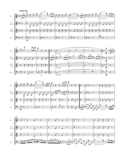 Rossini - Andante and Theme and Variations for Flute, Clarinet, Horn and Bassoon