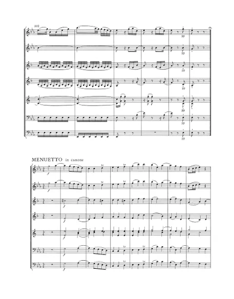 Mozart - Serenade for two Oboes, two Clarinets, two Horns and two Bassoons in C minor K. 388 (384a) Study Score