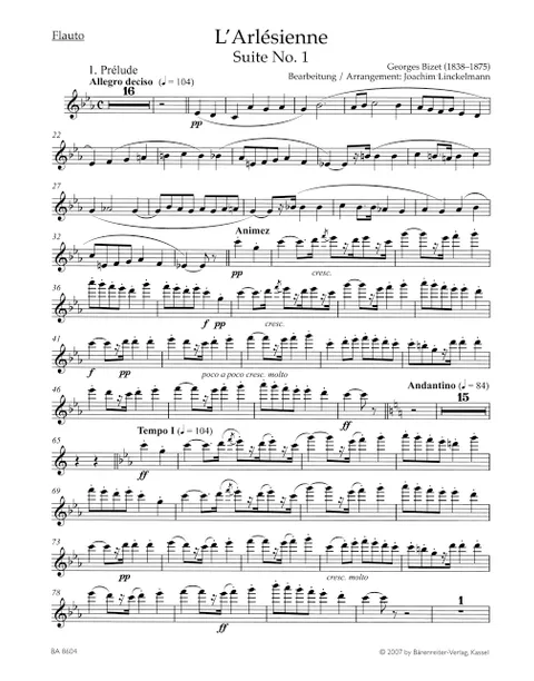 Bizet - L'Arlésienne Suite No. 1 for Wind Quintet
