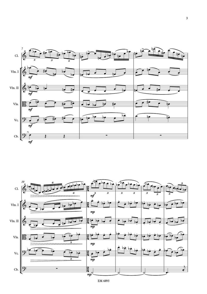 Laporte - Concertpiece for Clarinet and String Orchestra (Score and Parts)