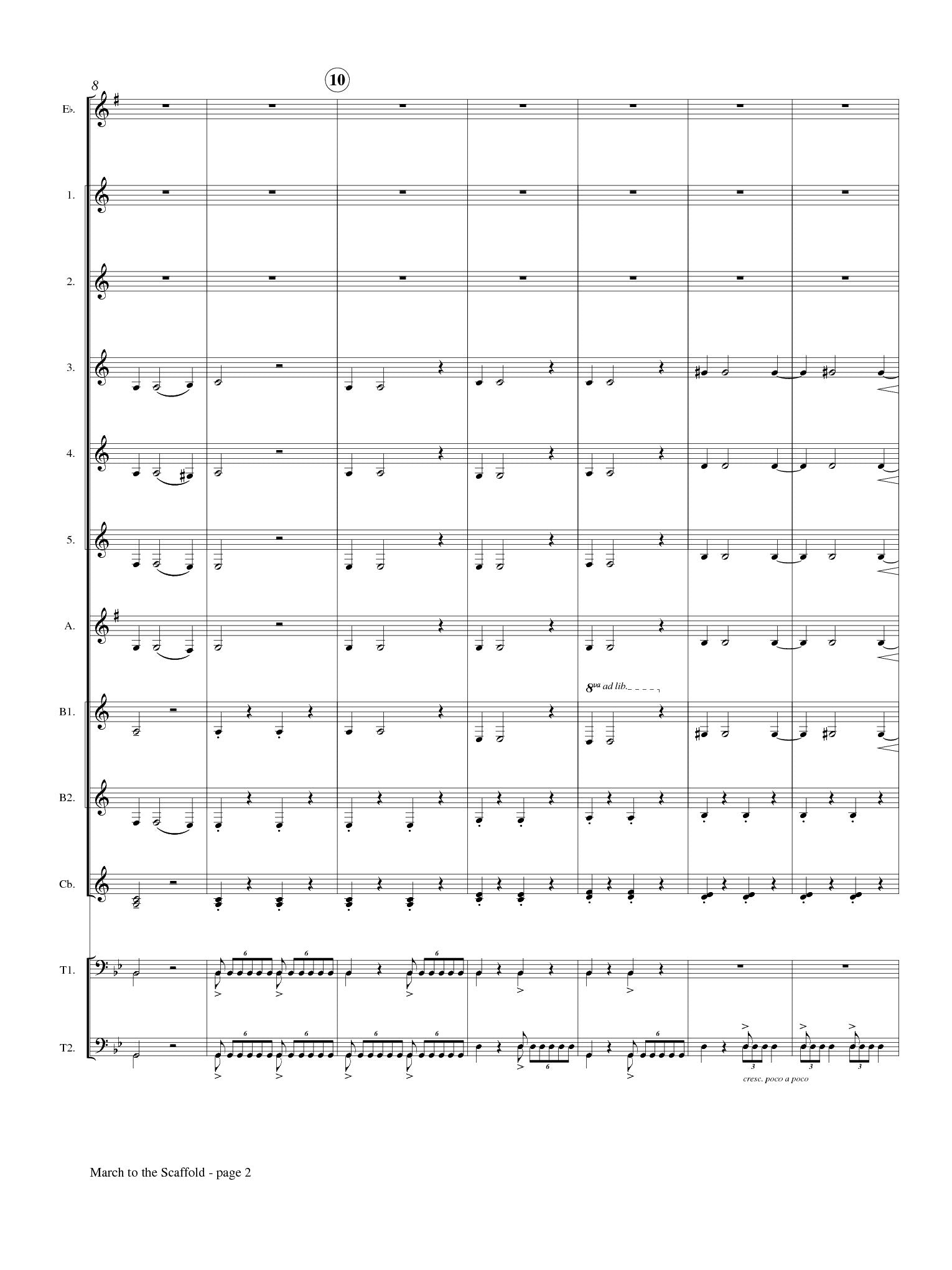 Berlioz (arr. Matt Johnson) - March to the Scaffold from "Symphonie Fantastique" for Clarinet Choir