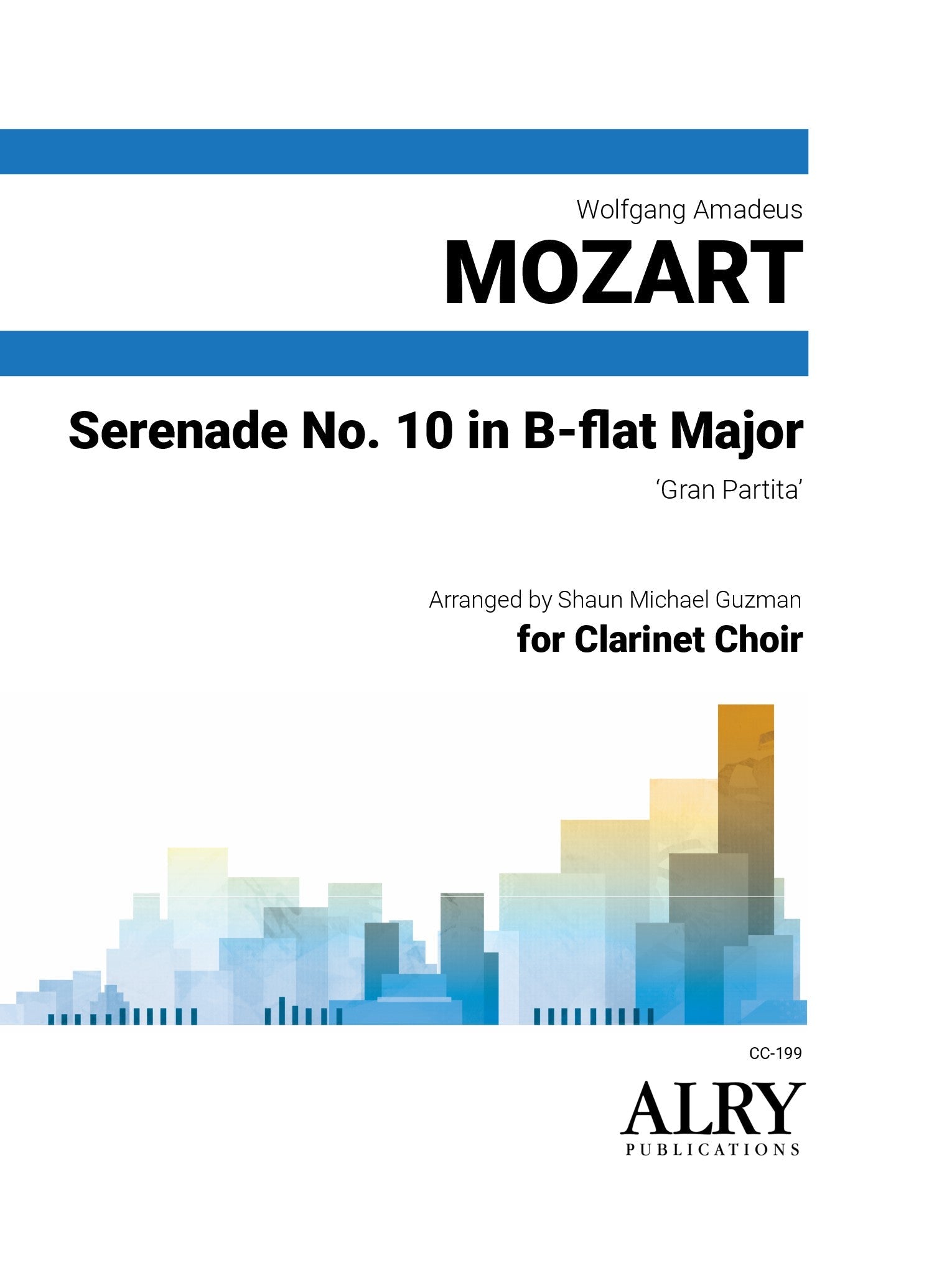 Mozart (arr. Shaun Michael Guzman) - Serenade No. 10 'Gran Partita' for Clarinet Choir