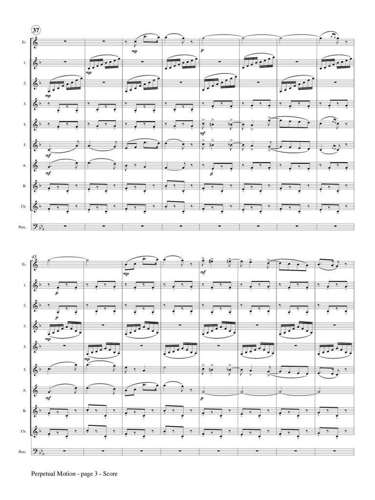 Strauss Jr. (arr. Matt Johnston) - Perpetual Motion for Clarinet Choir