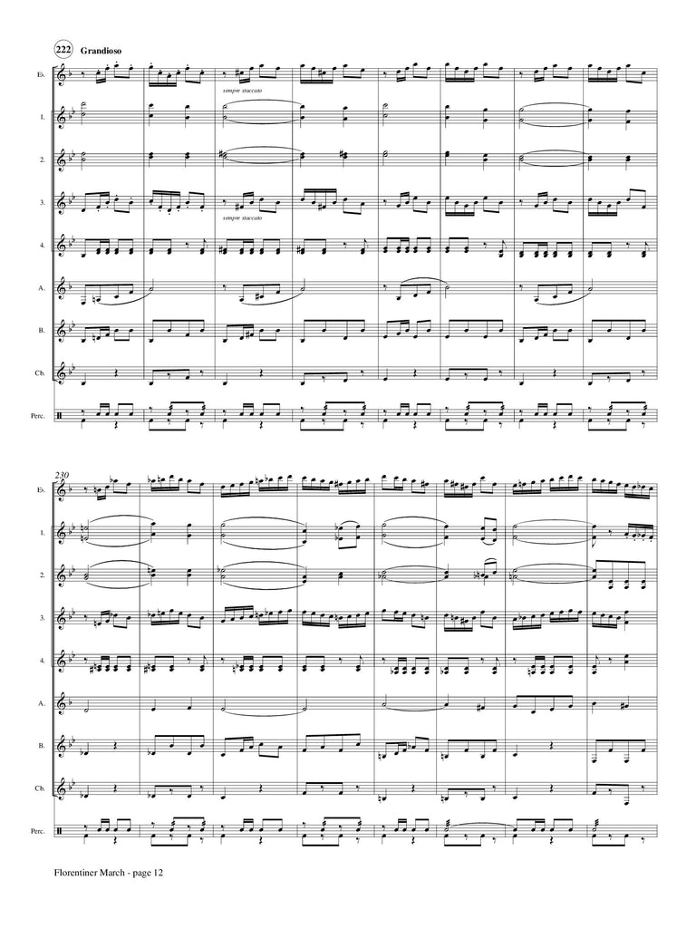 Fucik (arr. Matt Johnston) - Florentiner March for Clarinet Choir