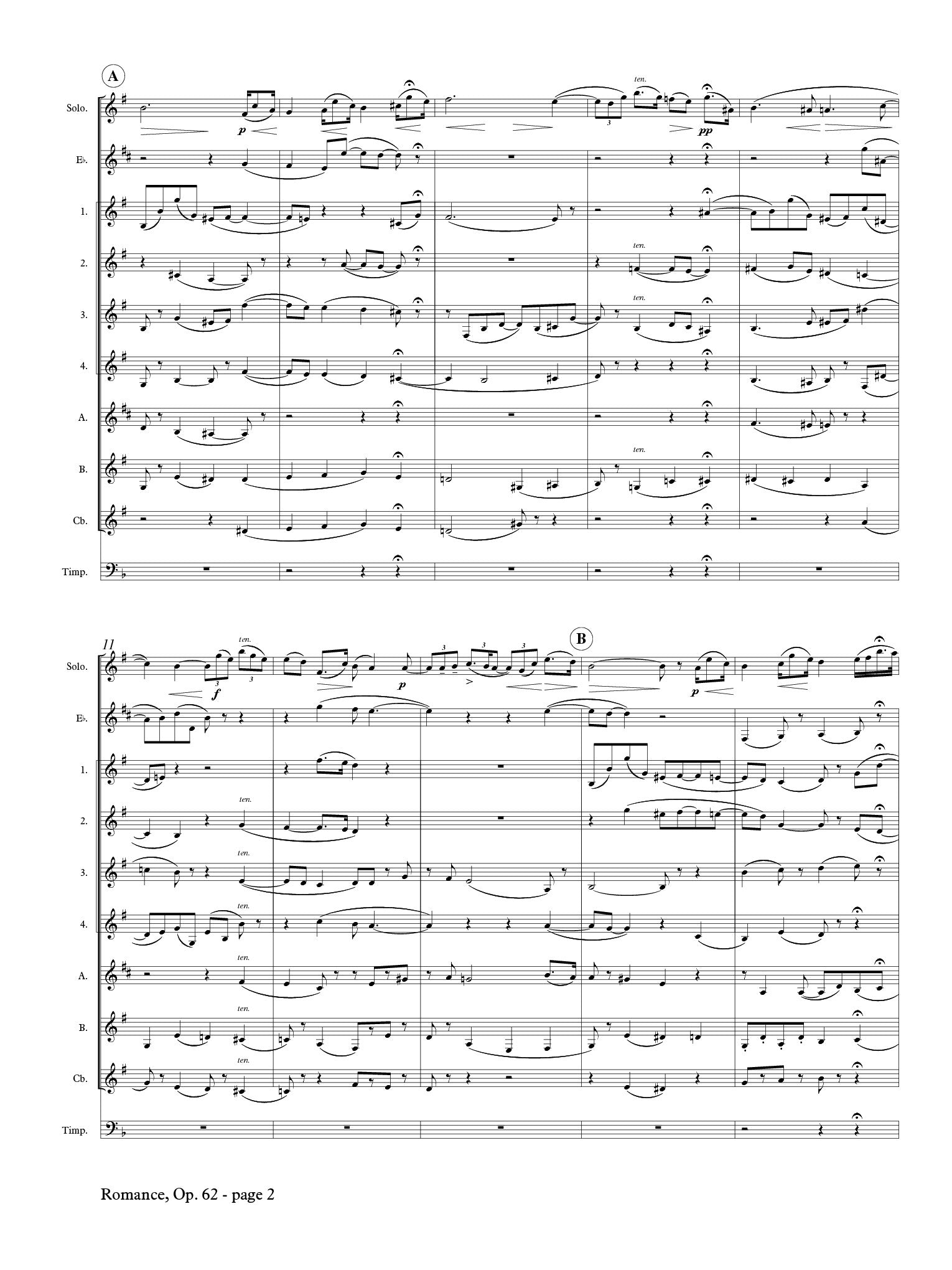 Elgar (arr. Matt Johnston) - Romance for Solo Bass Clarinet and Clarinet Choir