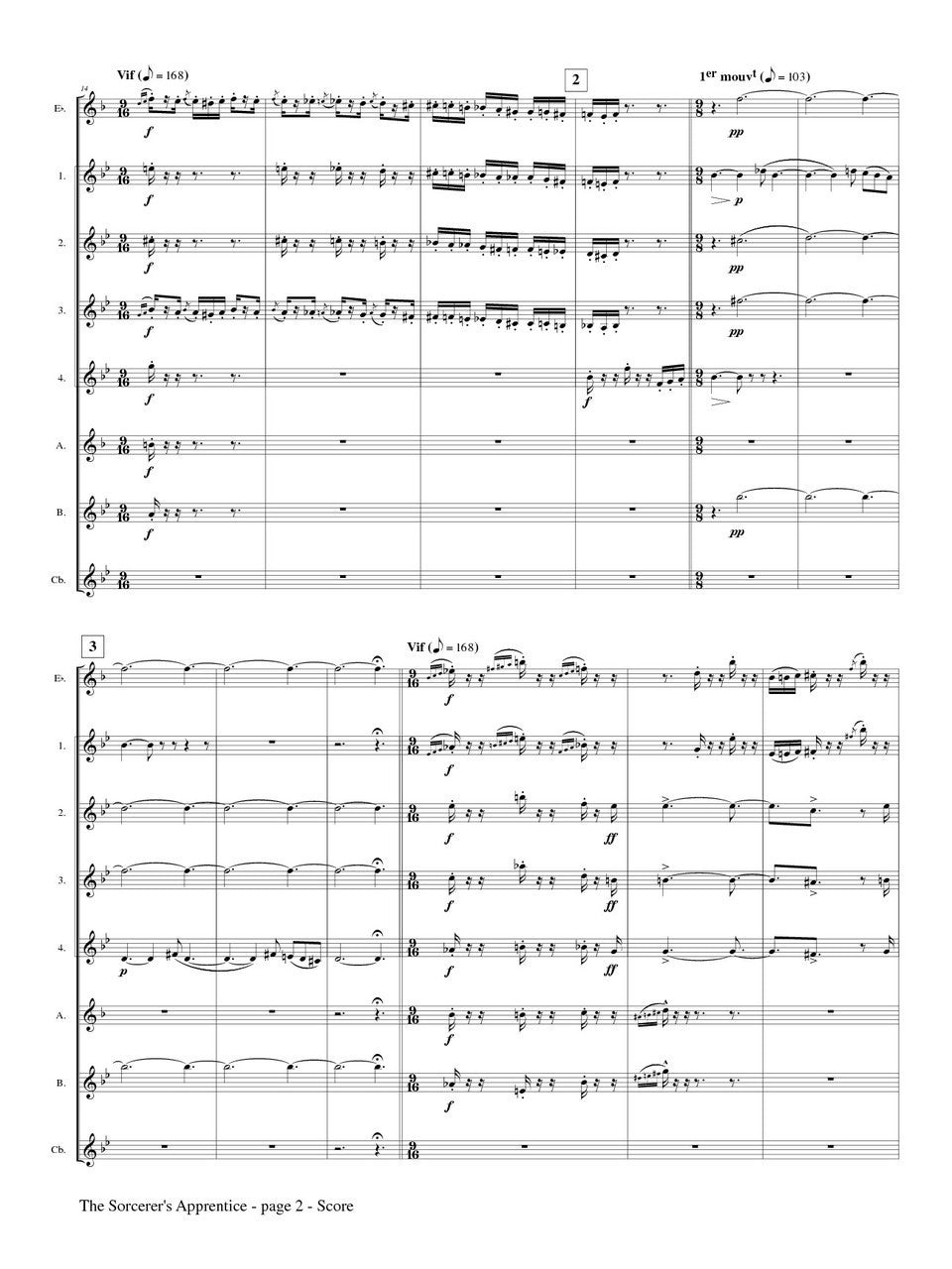 Dukas (arr. Matt Johnston) - The Sorcerer's Apprentice for Clarinet Choir